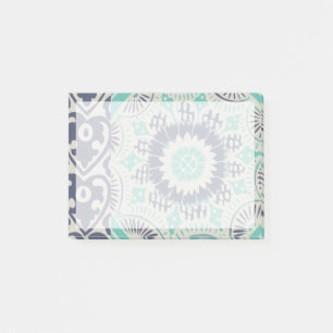 Bloco De Notas Azulejo de Batik Azul III