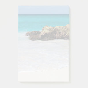 Bloco De Notas Azure Ocean Sandy Beach - Foto desbotada