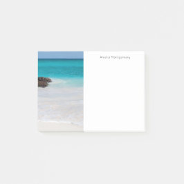 Bloco De Notas Azure Ocean Sandy Beach Photo