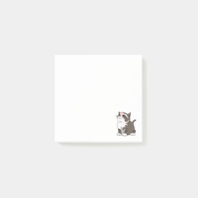 Bloco De Notas Baby Cat Sticky Notes (Frente)