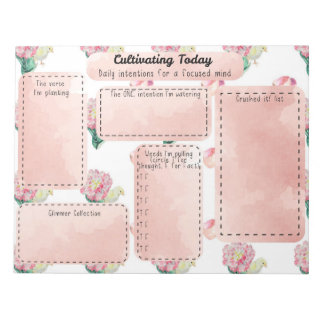 Bloco De Notas Baby Chick Fresh Spring Mindset Daily Intention