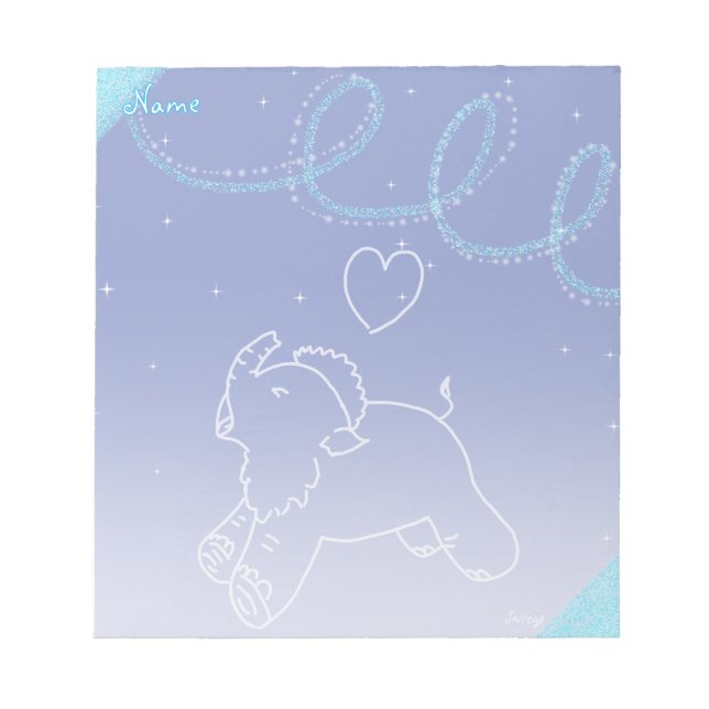 Bloco De Notas Baby Mammoth bocejando (Frente)