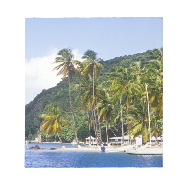 Bloco De Notas Baía Marigot, Santa Lúcia, Caribe (Frente)