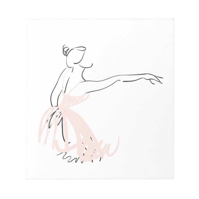Bloco De Notas Bailarina dançarina de balé (Frente)