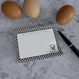 Bloco De Notas Baker Chef Baking Champion Kitchen Post it Notes