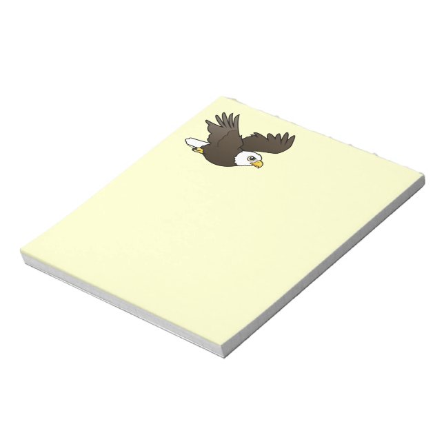Bloco De Notas Bald Eagle em voo (Invertido)