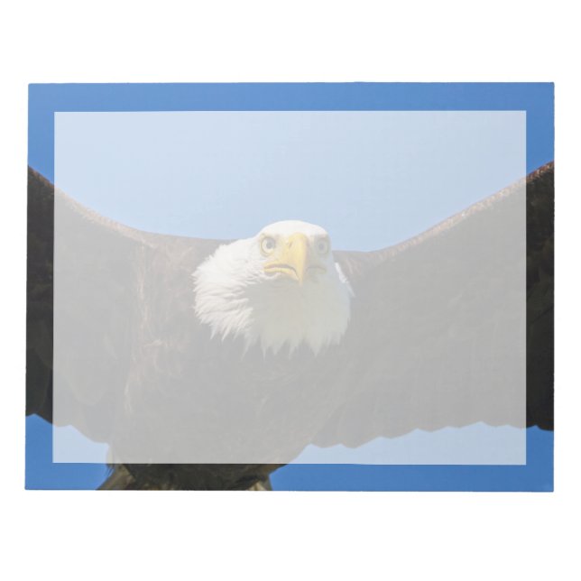 Bloco De Notas Bald Eagle Flyby Up Close (Frente)