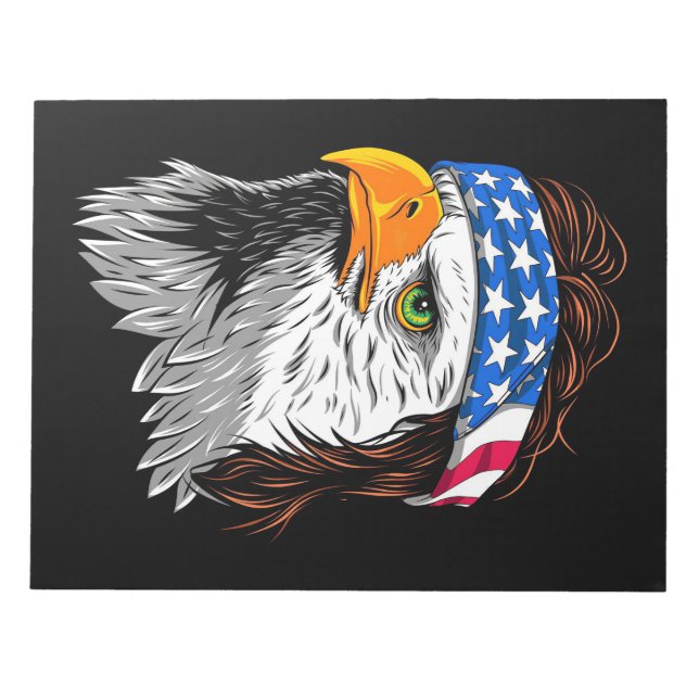 Bloco De Notas Bald Eagle Mullet EUA (Frente)