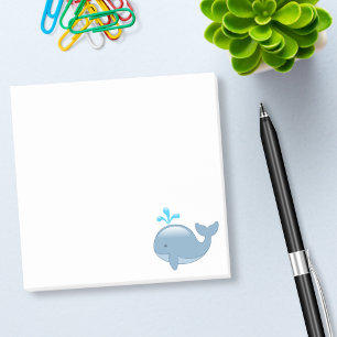 Bloco De Notas Baleia carnudo bonito dos desenhos animados