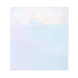 Bloco De Notas Baleia - Notepad de 5,5" x 6"