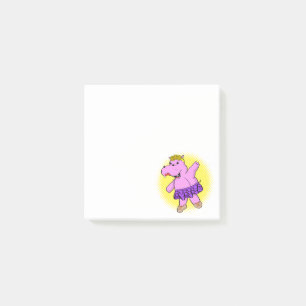 Bloco De Notas Ballerina Hippo Com Tutu
