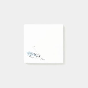 Bloco De Notas Ballerina se estendendo em azul Tutu