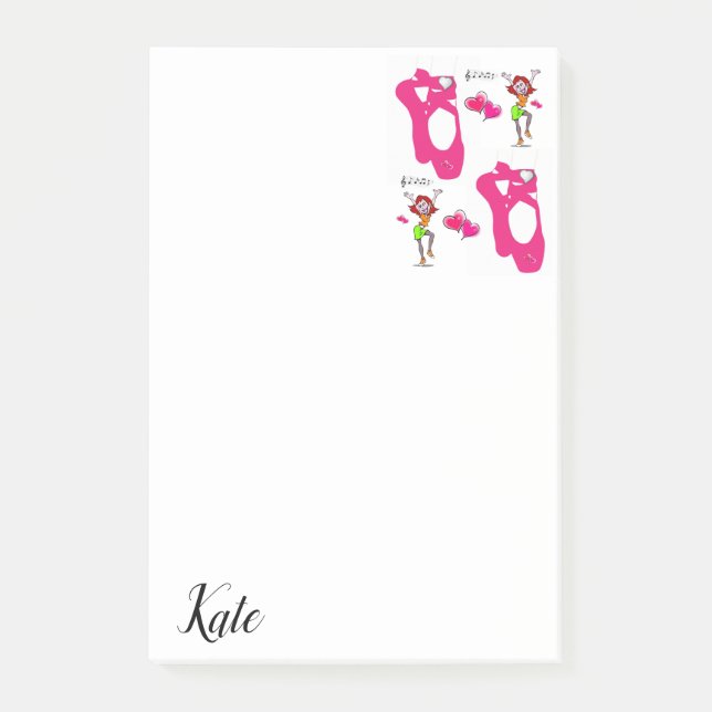 Bloco De Notas Ballet de Post-it Notes (Frente)