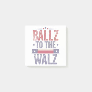 Bloco De Notas Ballz para a eleição Walz Harris Waltz 2024