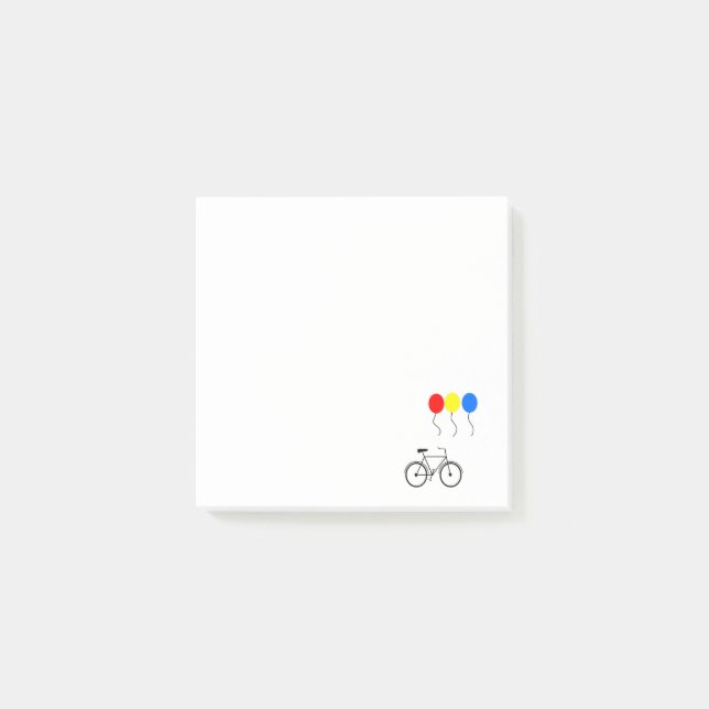 Bloco De Notas Balões e Bicicleta (Frente)