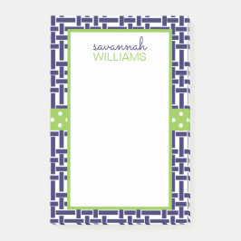 Bloco De Notas Bamboo e Grosgrain Posto personalizado Notepad