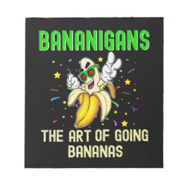 Bloco De Notas Bananigans Art of Goa Bananas, Banana Bobo Legal