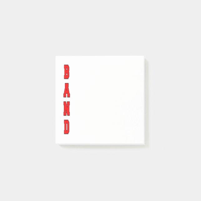 Bloco De Notas Banda (Frente)