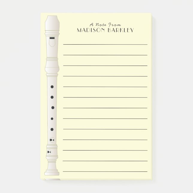 Bloco De Notas Banda de Músicas em Gravador (Frente)