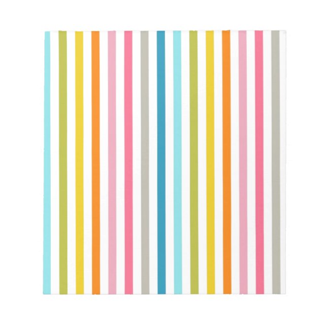 Bloco De Notas Bandas de doces coloridas (Frente)