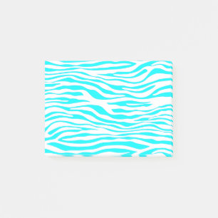 Bloco De Notas Bandas de Zebra Azul e Branca