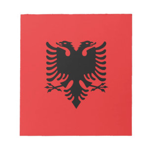 Bloco De Notas Bandeira albanesa patriótica