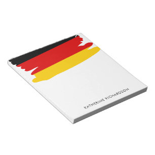 Bloco De Notas Bandeira Alemã Personalizada