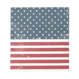 Bloco De Notas bandeira americana angustiada