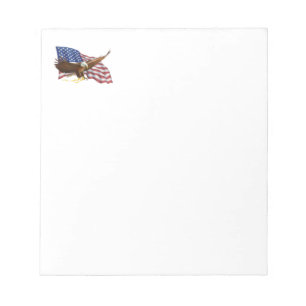 Bloco De Notas Bandeira Americana e Águia