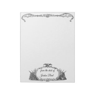 Bloco De Notas Bandeira americana e Bloco de Águia