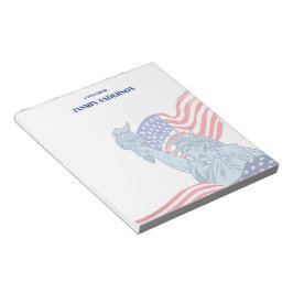 Bloco De Notas Bandeira Americana Personalizada Patriótica EUA