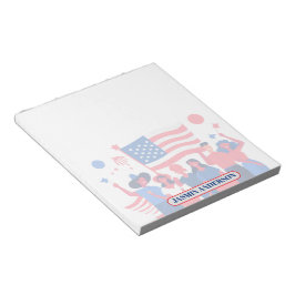 Bloco De Notas Bandeira Americana Personalizada Patriótica EUA