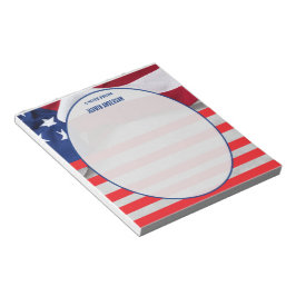 Bloco De Notas Bandeira Americana Personalizada Patriótica EUA