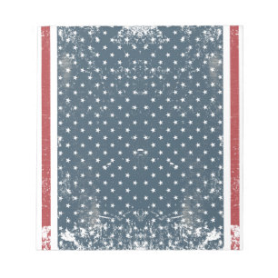 Bloco De Notas bandeira americana vertical