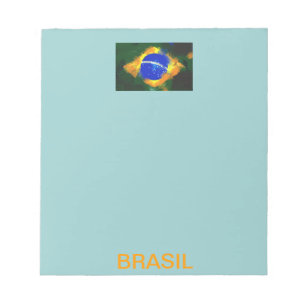 Bloco De Notas Bandeira brasileira BR Brasil