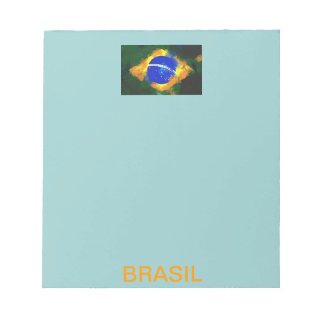 Bloco De Notas Bandeira brasileira BR Brasil (Frente)