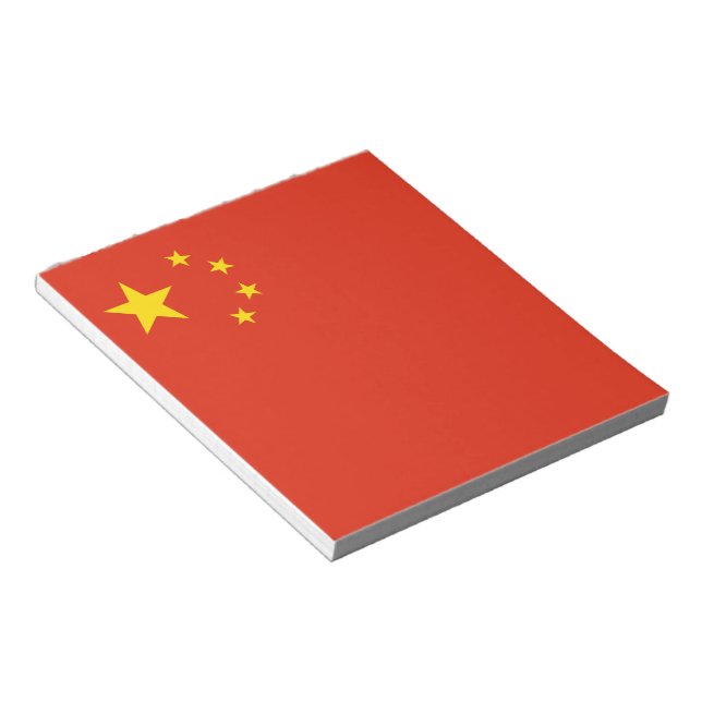 Bloco De Notas Bandeira Chinesa (China) (Inclinado)