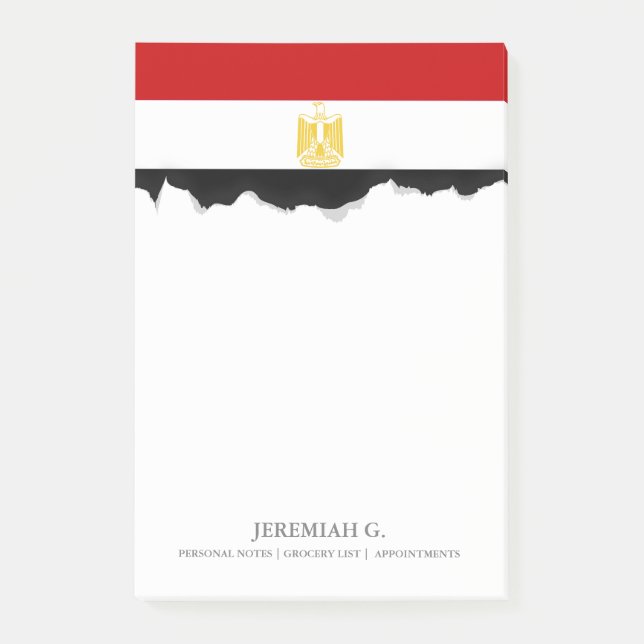 Bloco De Notas Bandeira clássica de Egipto (Frente)