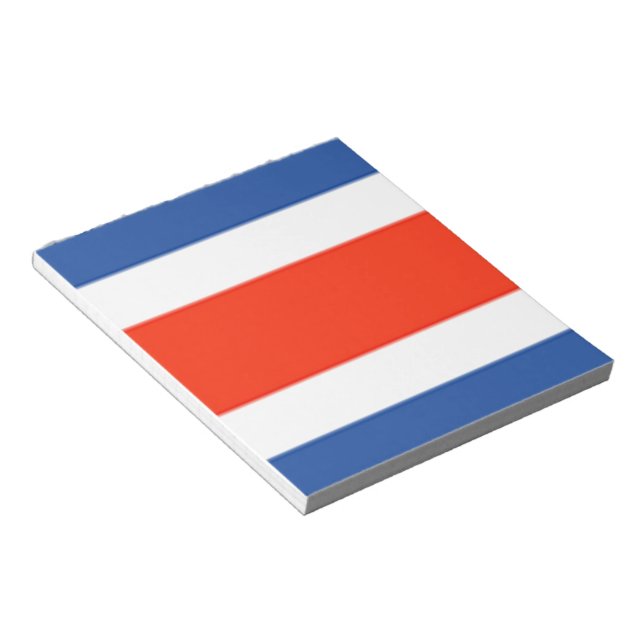 Bloco De Notas Bandeira Costa Rica (Inclinado)