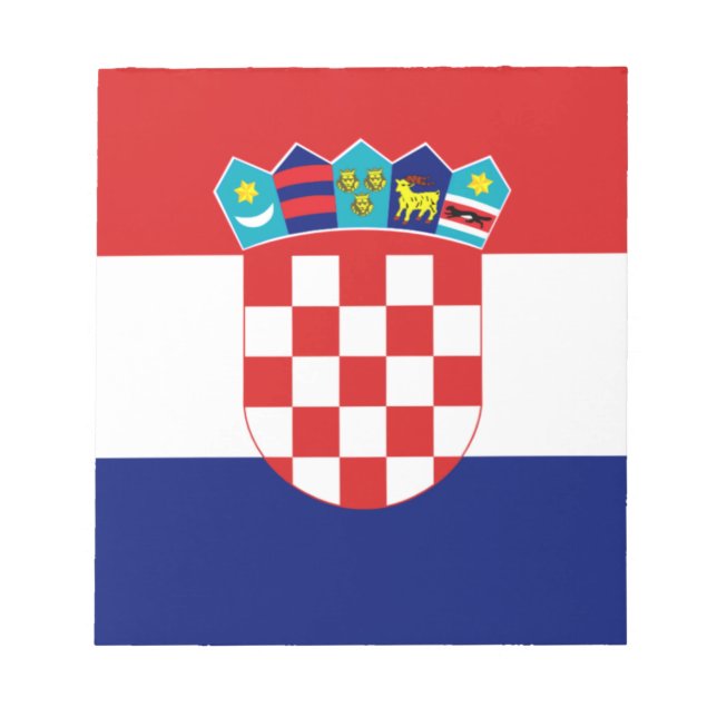 Bloco De Notas Bandeira croata - Trobojnica (Frente)