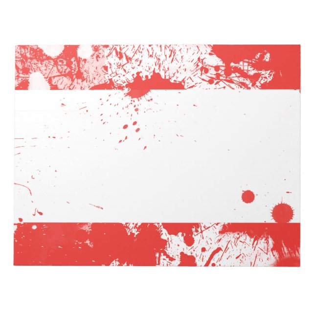 Bloco De Notas Bandeira da Áustria (Frente)