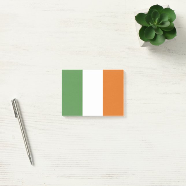 Bloco De Notas Bandeira da Irlanda (Escritótio)