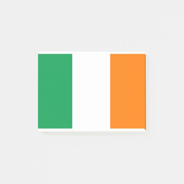 Bloco De Notas Bandeira da Irlanda (Frente)