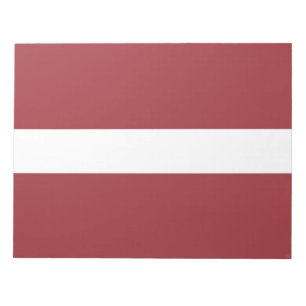 Bloco De Notas Bandeira da Letónia