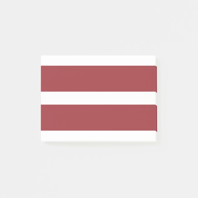 Bloco De Notas Bandeira da Letónia (Frente)