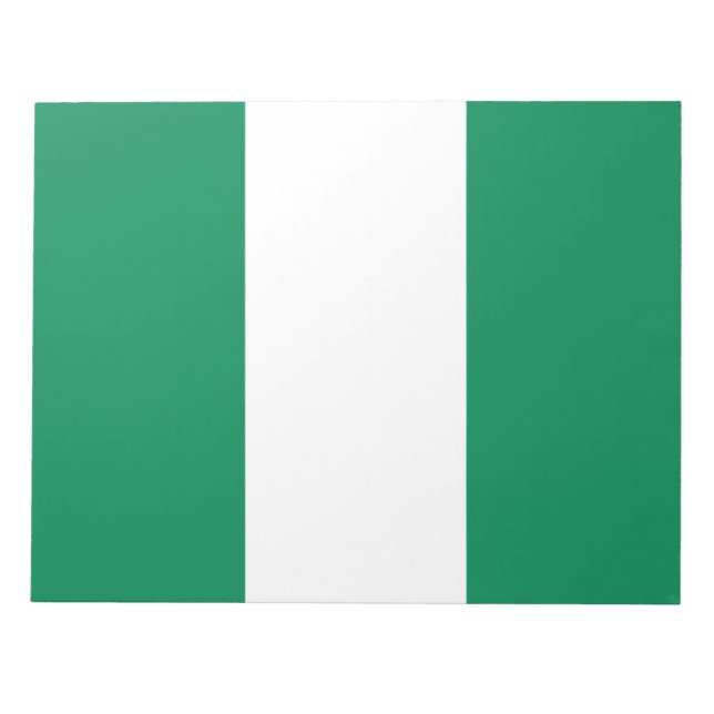 Bloco De Notas Bandeira da Nigéria (Frente)