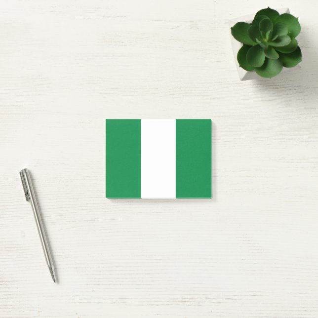 Bloco De Notas Bandeira da Nigéria (Escritótio)