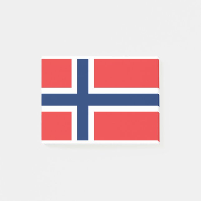 Bloco De Notas Bandeira da Noruega (Frente)