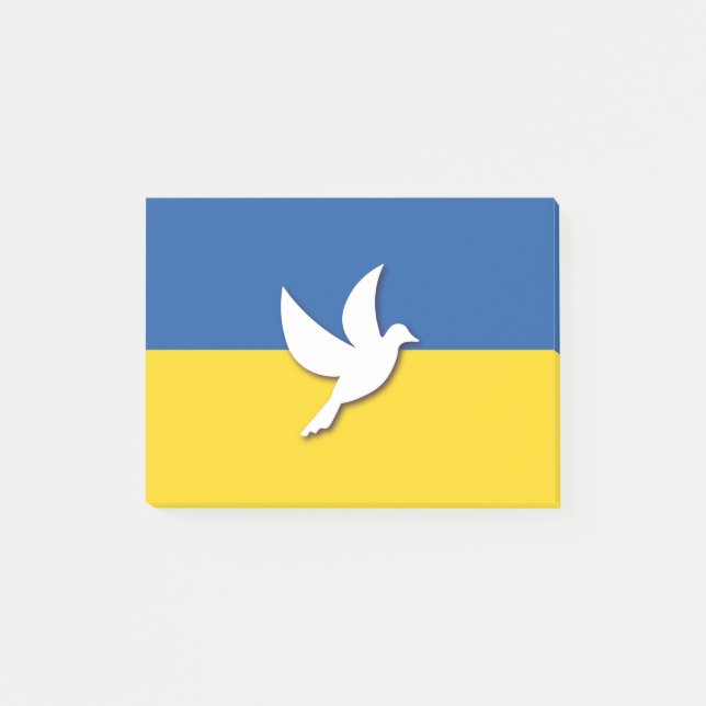 Bloco De Notas Bandeira da Porta de Paz da Ucrânia (Frente)