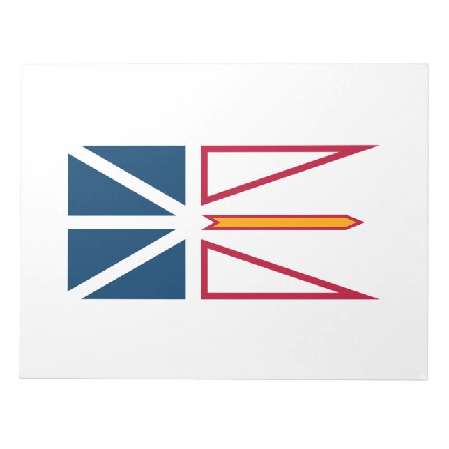 Bloco De Notas Bandeira da Terra Nova e Labrador (Canadá) (Frente)